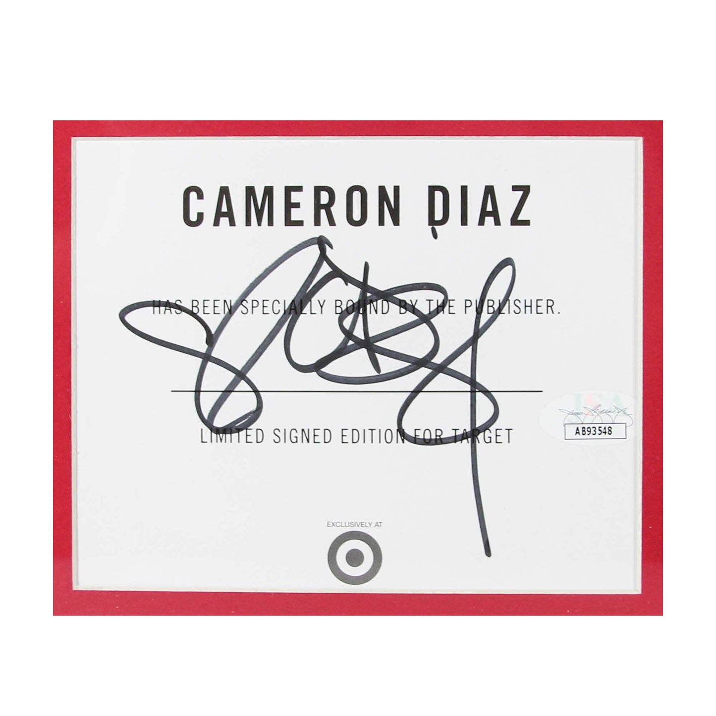 Bad Teacher Memorabilia Signed By Cameron Diaz Autograph