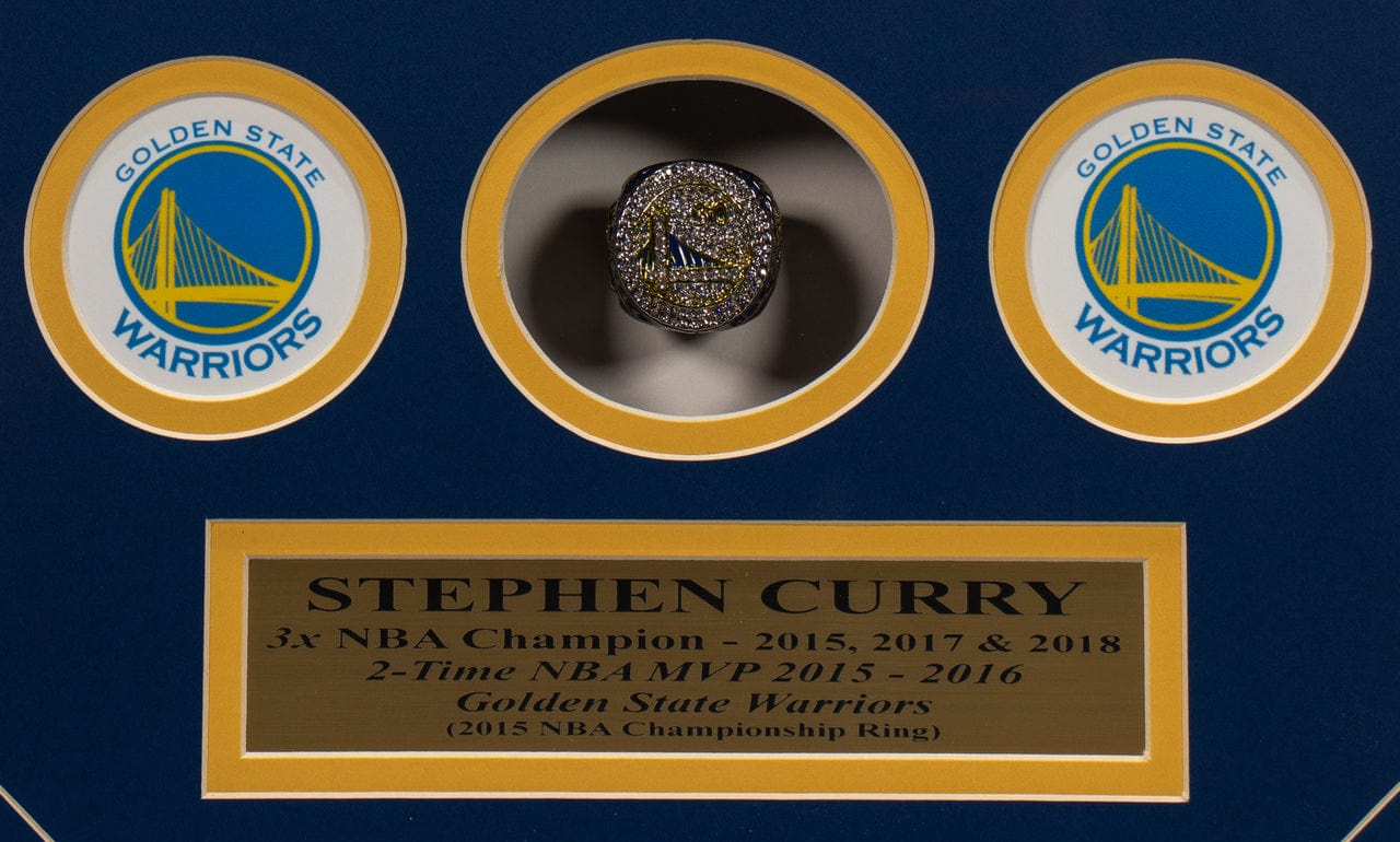 Golden State Warriors 2015 NBA Finals Championship Ring (ring detail)