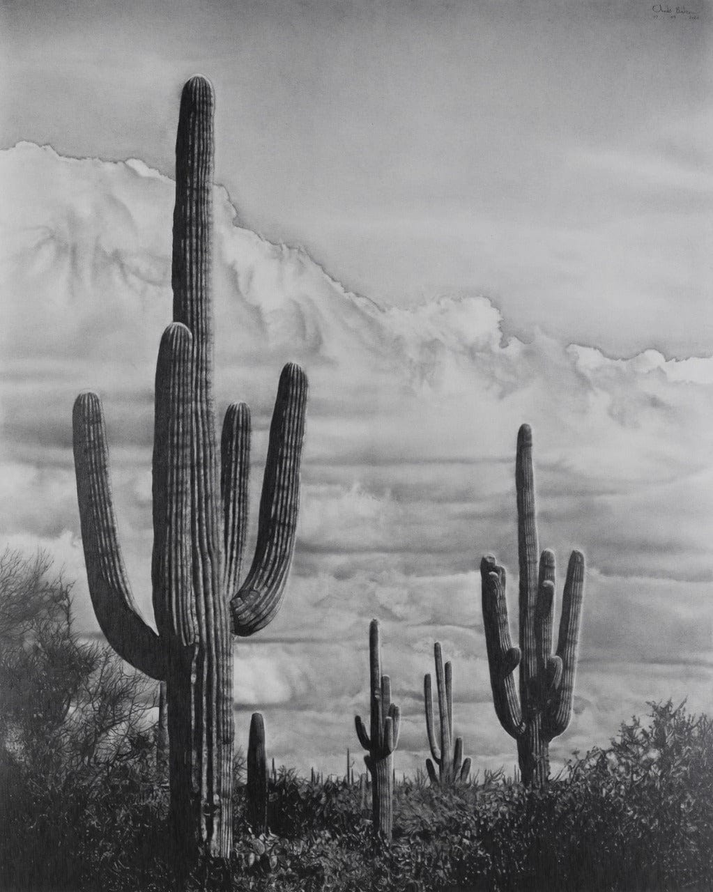 Chris Baker; Desert Landscape Original 