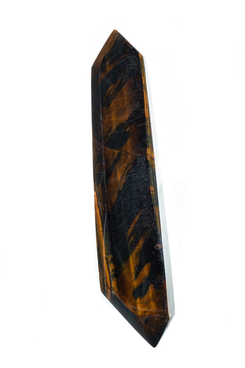 Terminated Blue & Gold Tigers Eye Crystals Full View 