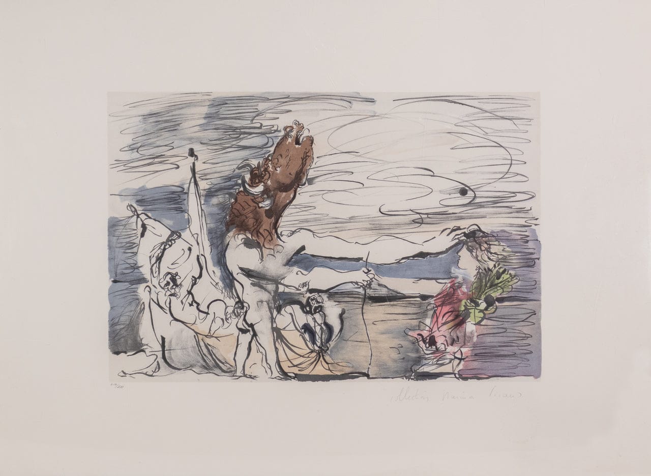 Pablo Picasso; "Minotaure Aveugle Conduit Par Une Petite Fille" Unframed