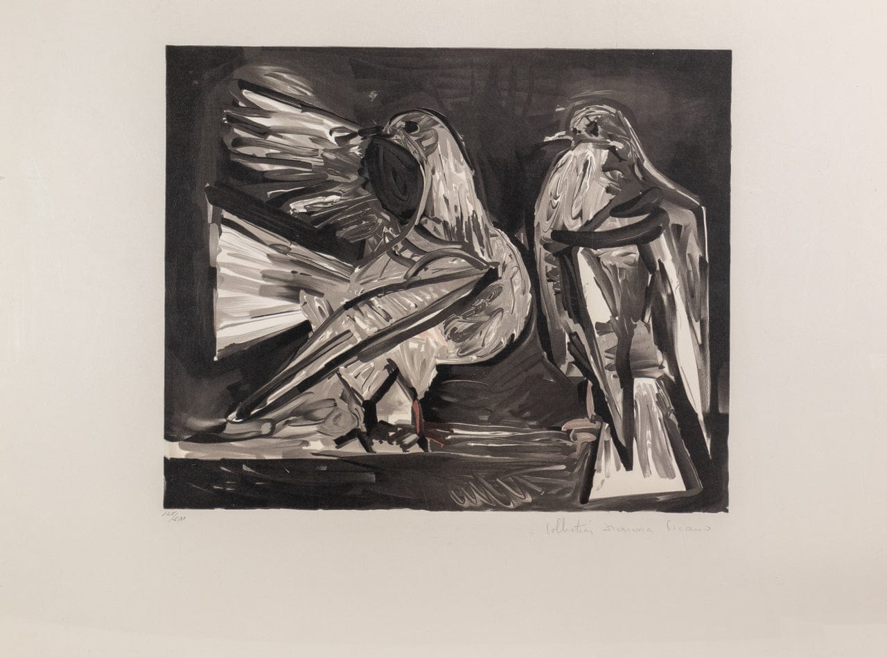 Pablo Picasso; "Deux Pigeons" Unframed