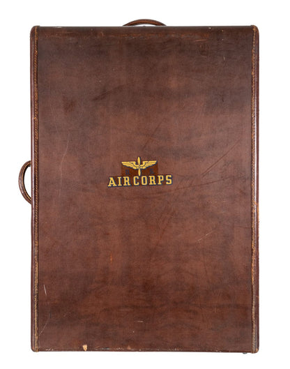 Vintage Leather Luggage Closed