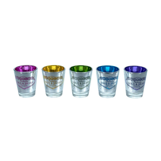 Gold & Silver Pawn Shop Vibrant Shot Glass Set G S Pawn