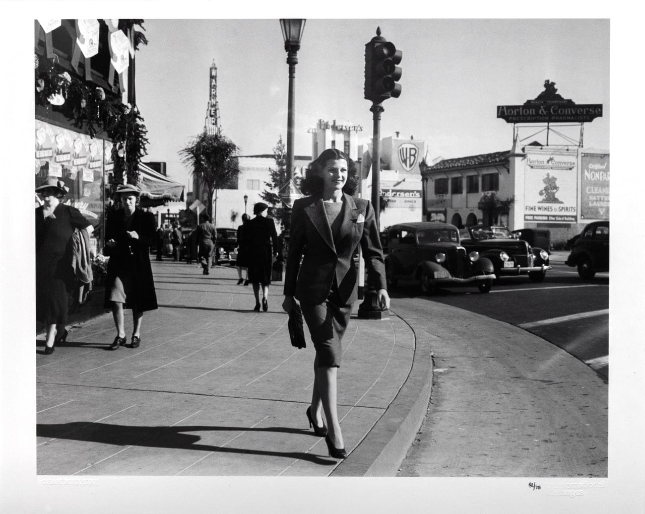 Frank Worth; Rita Hayworth Walking In Hollywood Front View