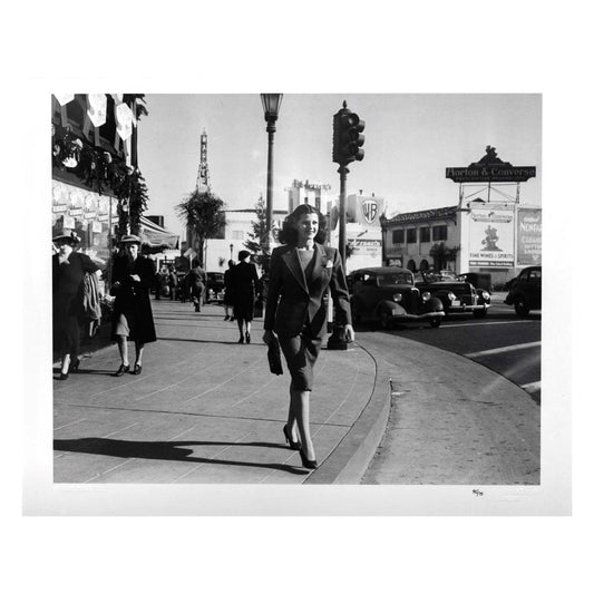 Frank Worth; Rita Hayworth Walking In Hollywood