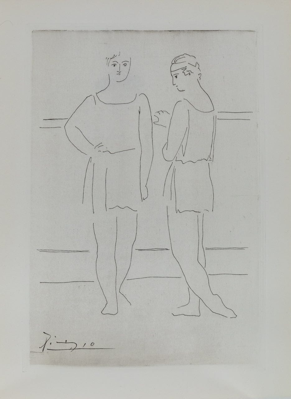 Pablo Picasso; Untitled from "Grace and Movement" 7