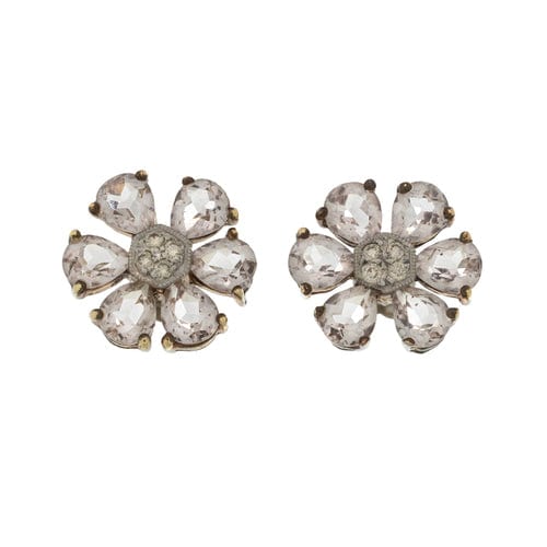 Floral Stud Diamond Earrings