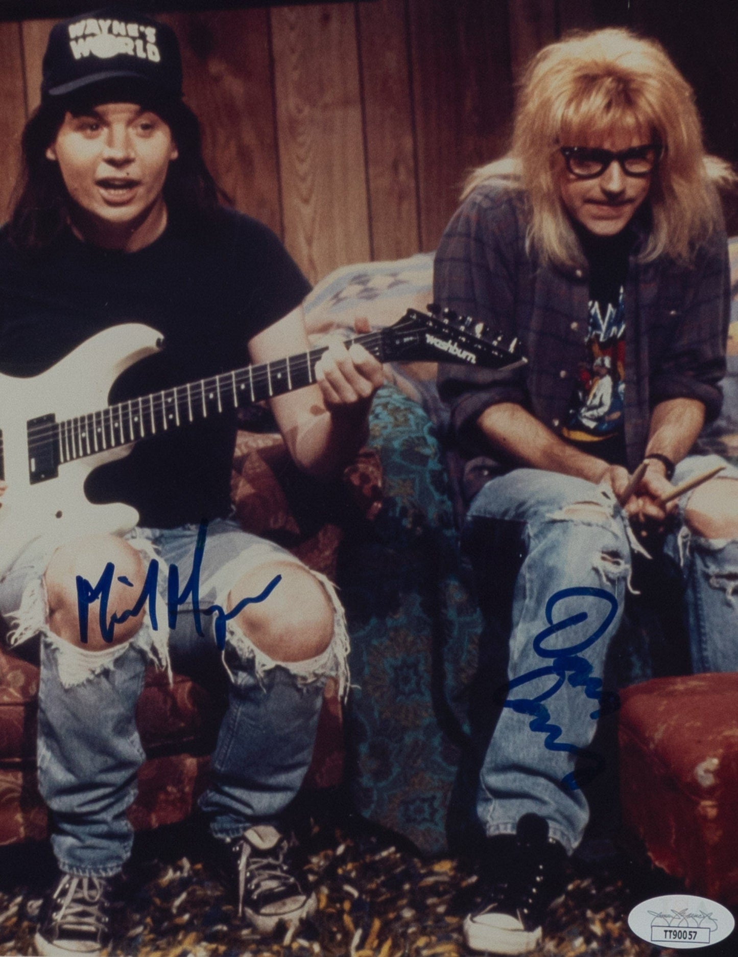 Wayne's World Movie Menorabilia - Signed by Mike Myers and Dana Carvey Autograph