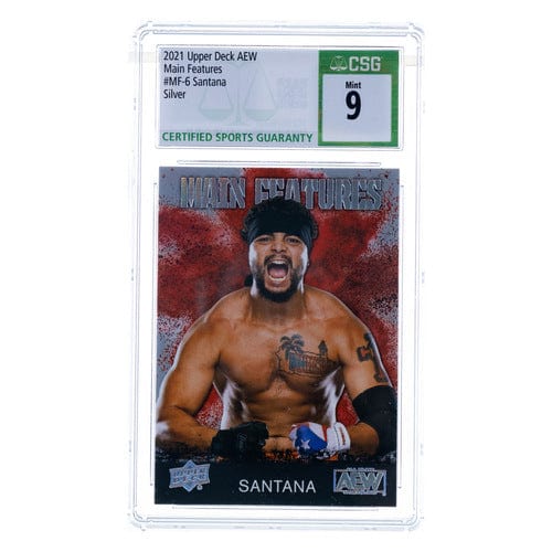 Santana Silver AEW Wrestling Card