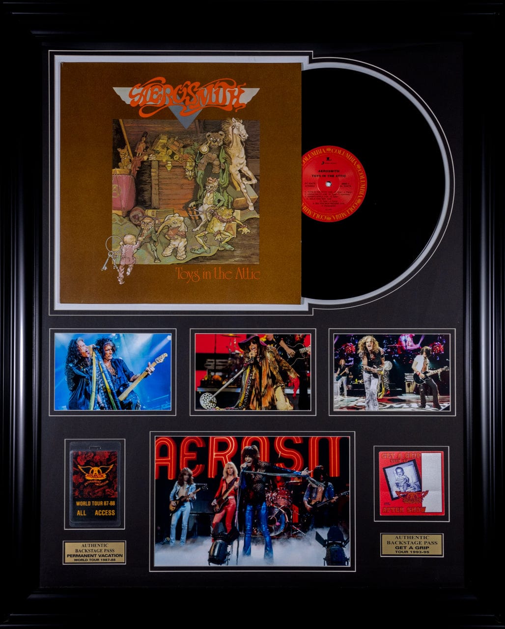Aerosmith Memorabilia Frame