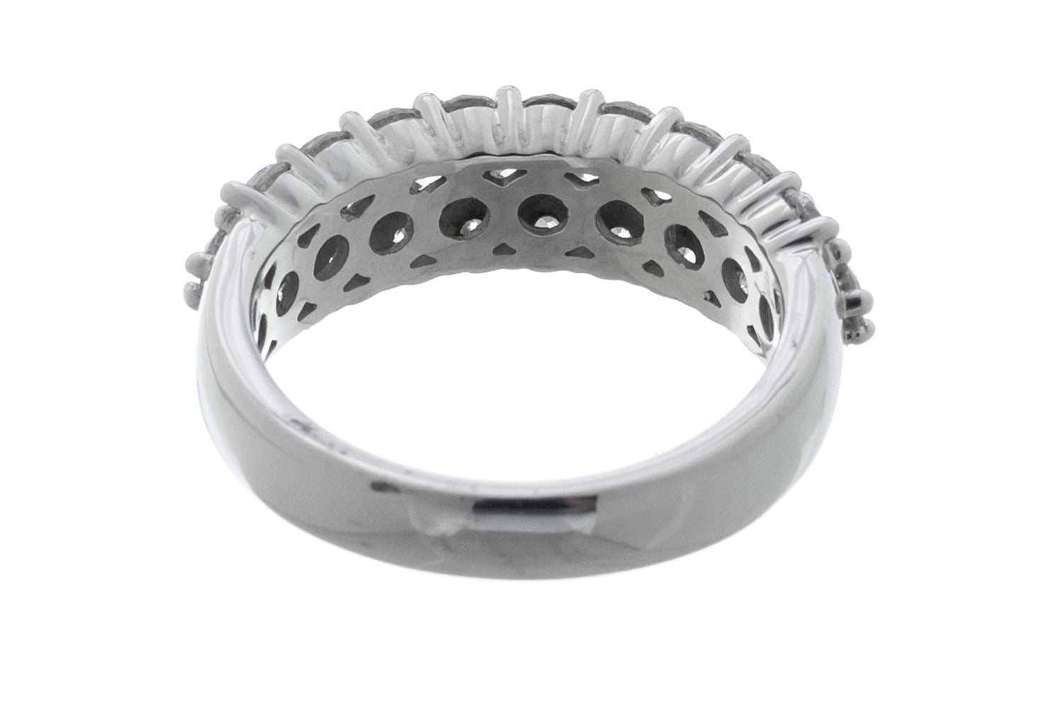 Sales Display Sample Ring; Double Band Ring Reverse