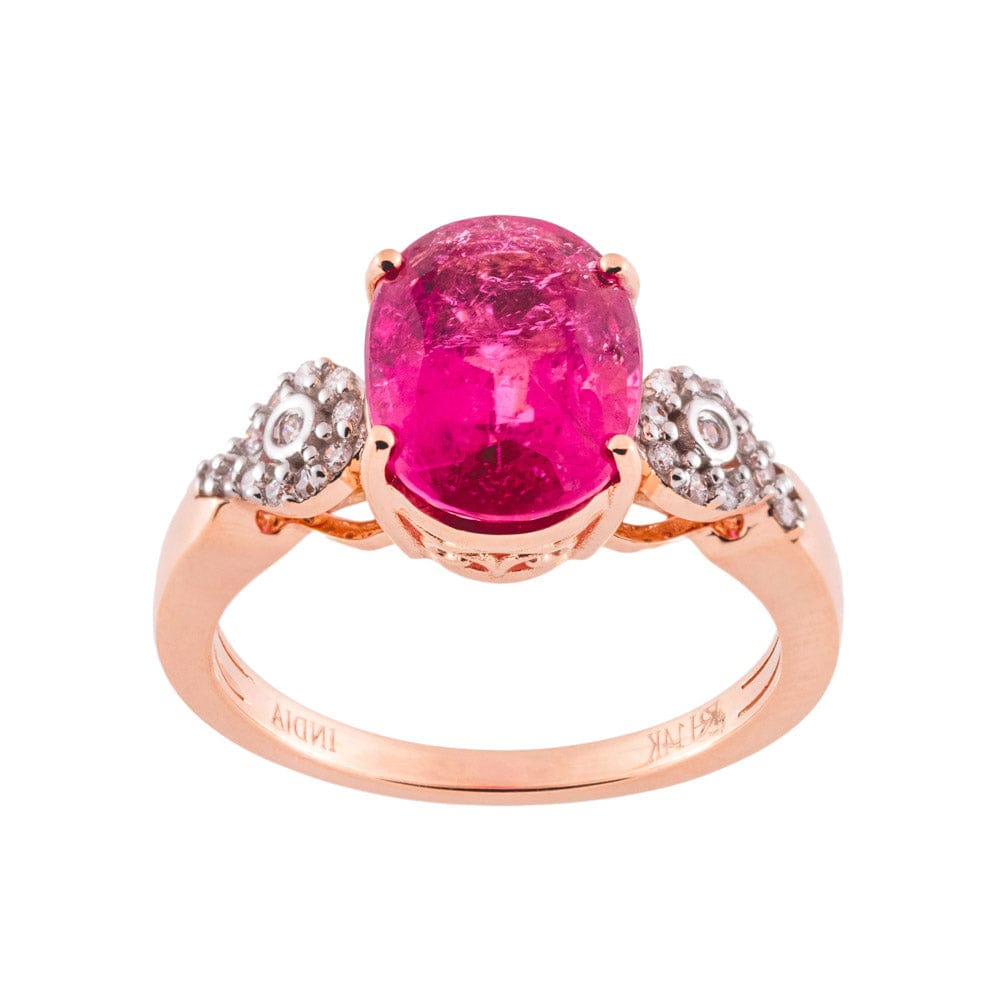 14K Gold Rubellite Ring Thumbnail