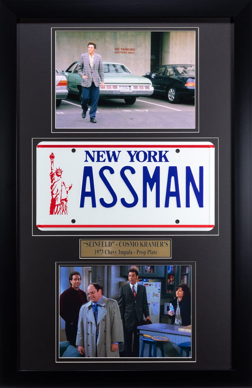 Assman Prop Plate "Seinfeld" Front View 