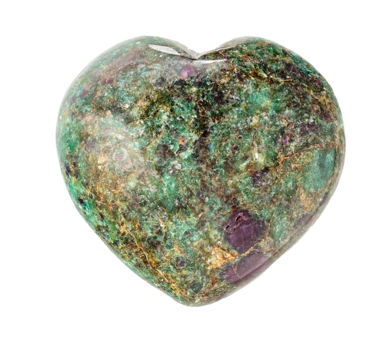 Heart Shaped Stone Purple Specks 