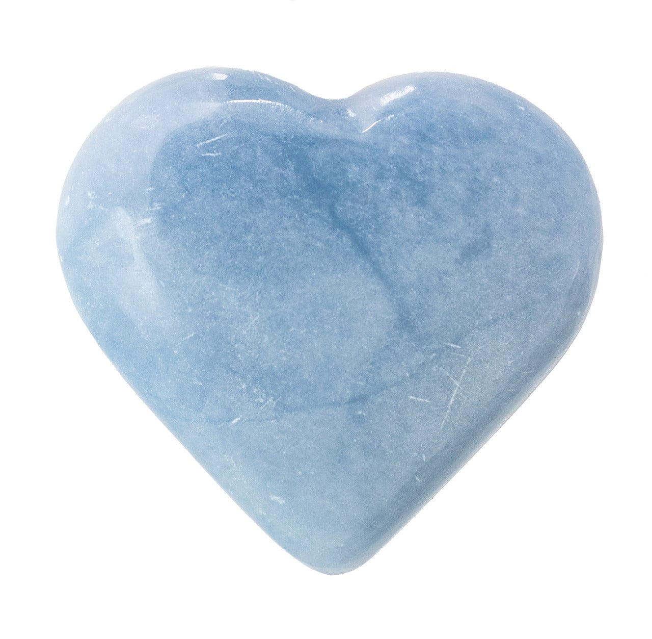 Heart Shaped Stone Pale Blue 