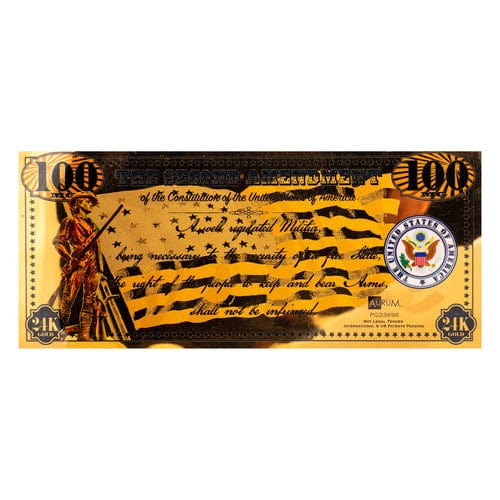 Second Amendment 24k Gold Note – Gold & Silver Pawn Shop