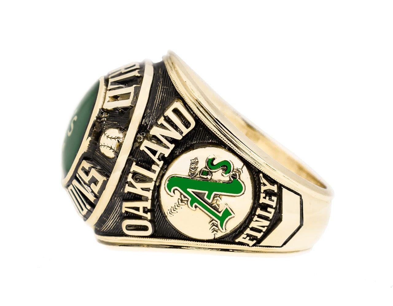 1974 Oakland Athletics World Series Championship Ring Left 