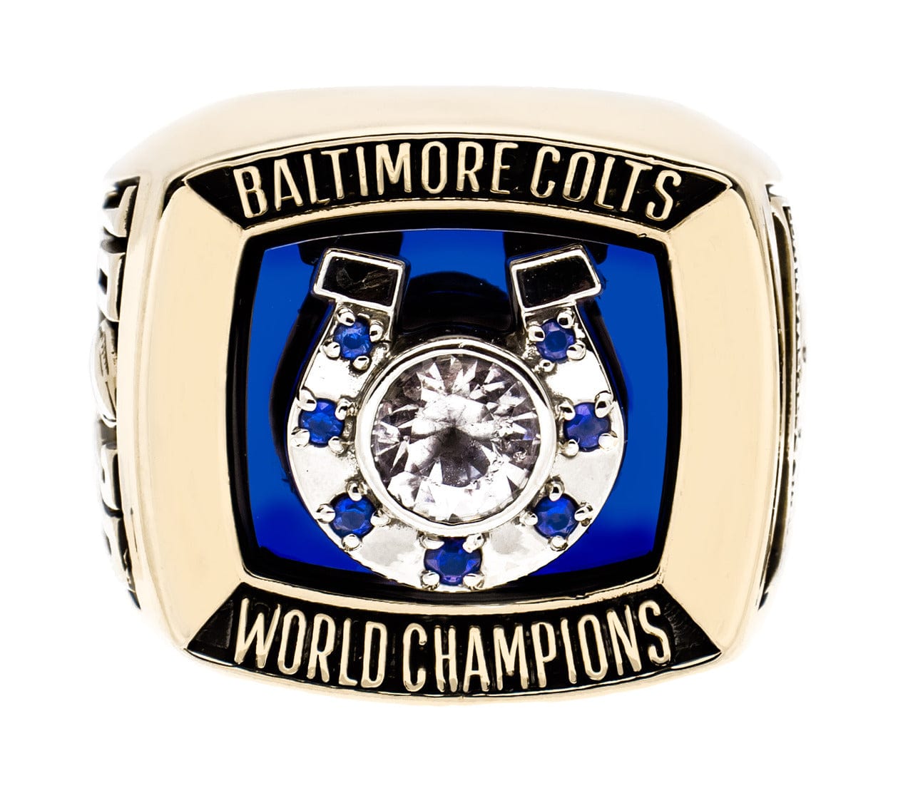 1970 Baltimore Colts Champions Ring Front View 