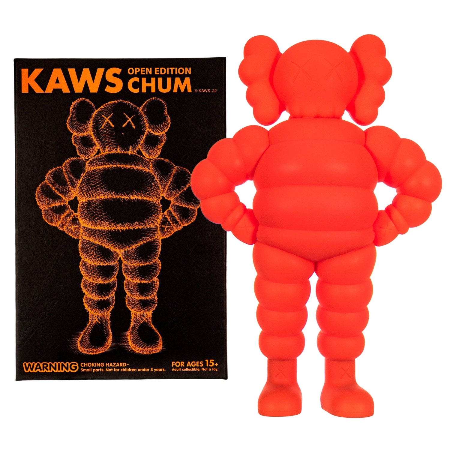 KAWS; Chum Vinyl Figure Orange ZOOM