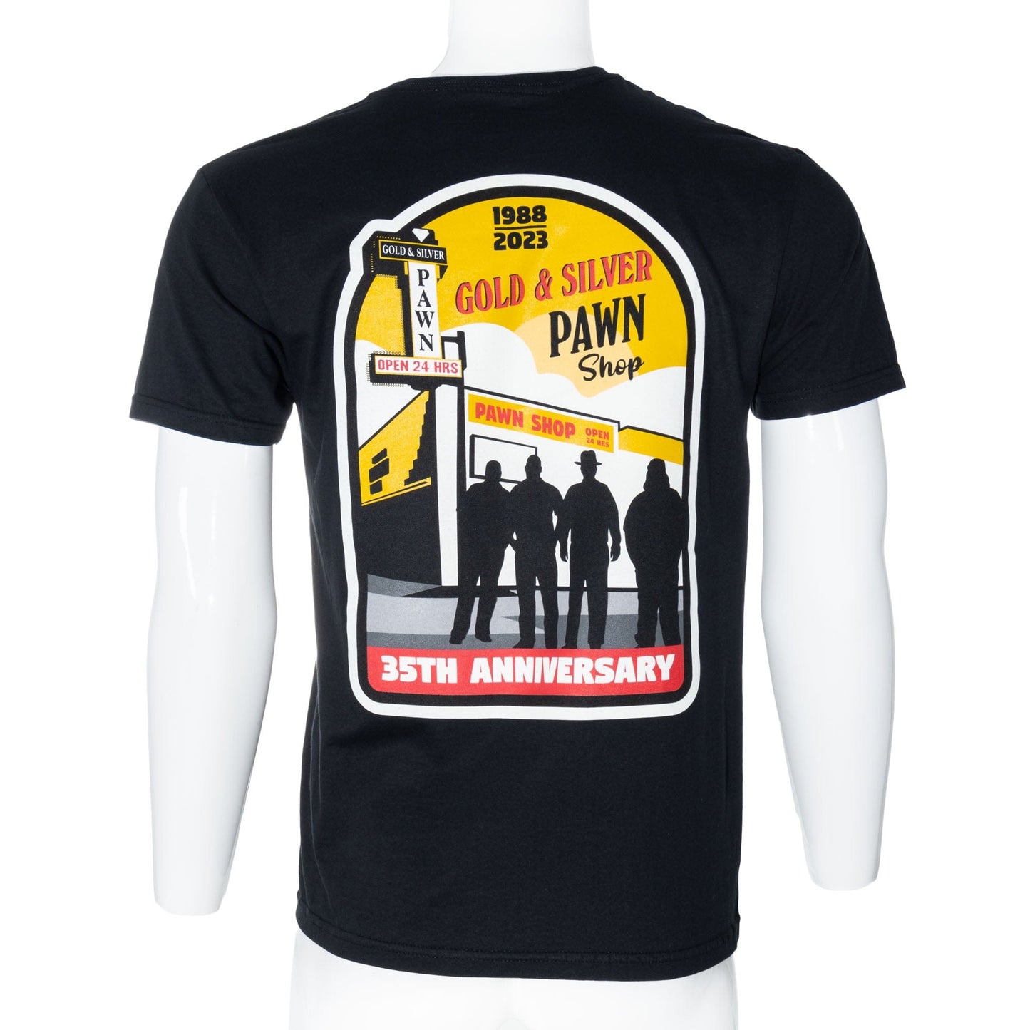 Gold & Silver Pawn Shop 35th Anniversary T-Shirts Black