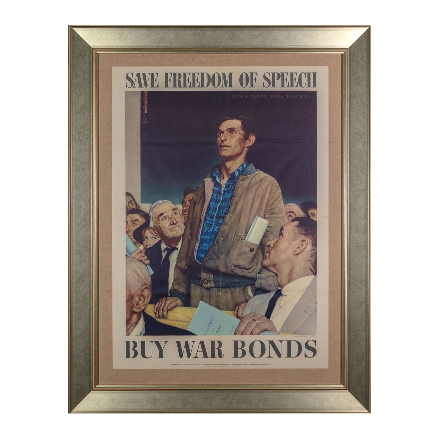 War Bonds: Freedom of Speech by Norman Rockwell ZOOM