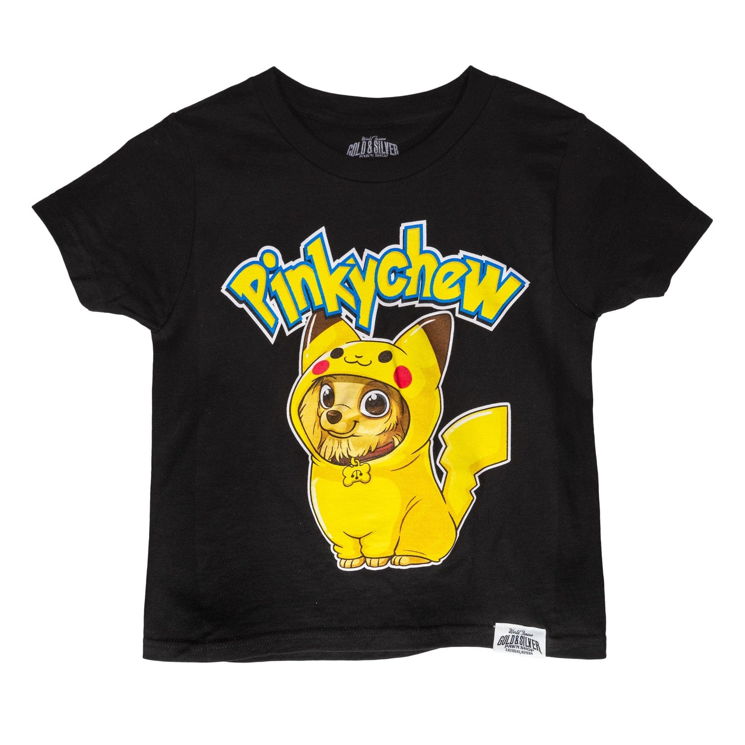 Kids "Pinkychew" T-Shirt Black