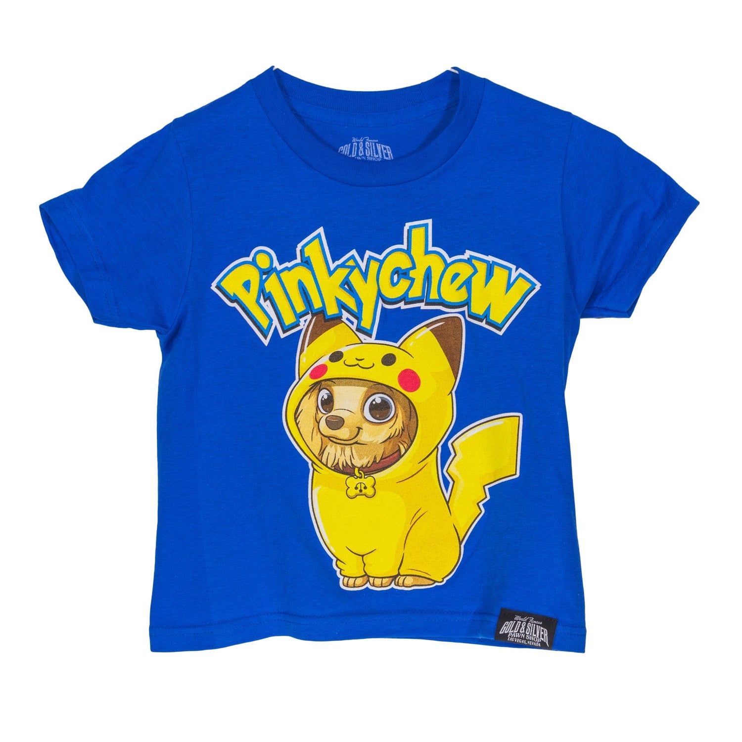 Kids "Pinkychew" T-Shirt Blue 