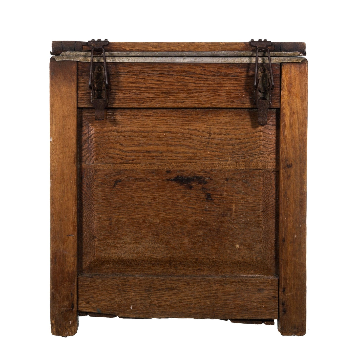 1860 Wooden Ice Box Reverse