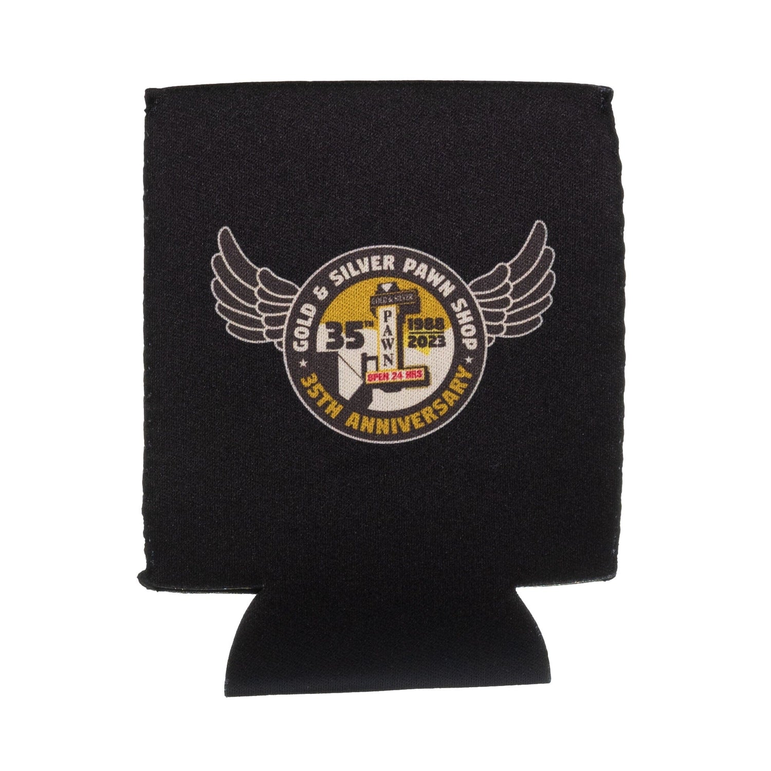 Gold & Silver Pawn Shop 35th Anniversary Cup Koozie ZOOM