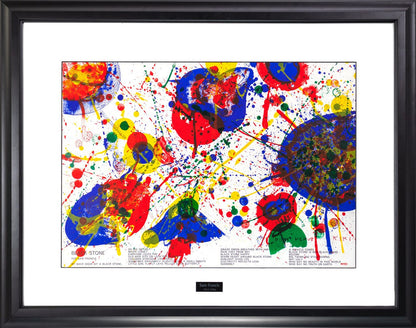 Sam Francis; “Once Cent Life” Framed 