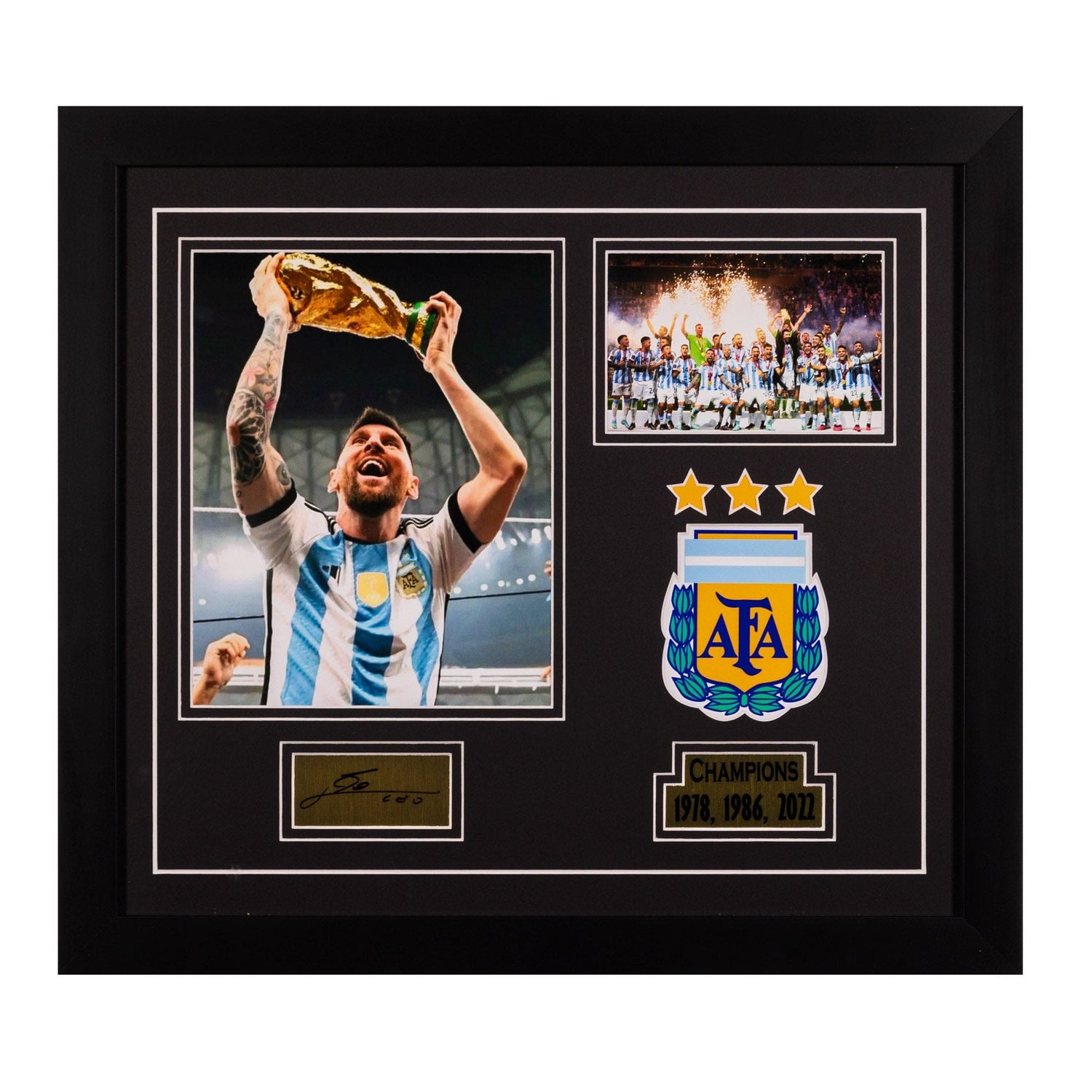 Lionel Messi World Cup Facsimile Memorabilia Framed