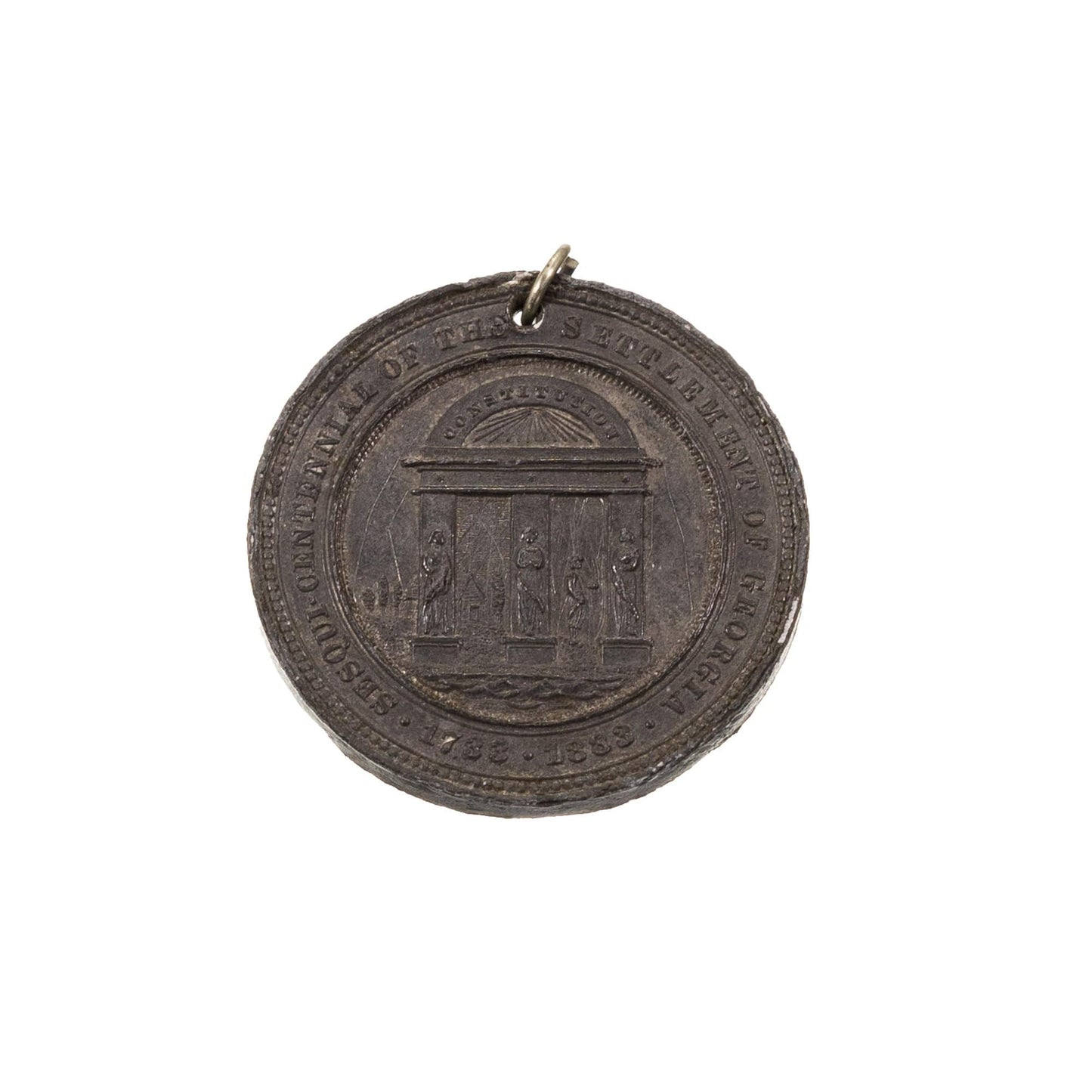 1883 Georgia Settlement Medal Reverse