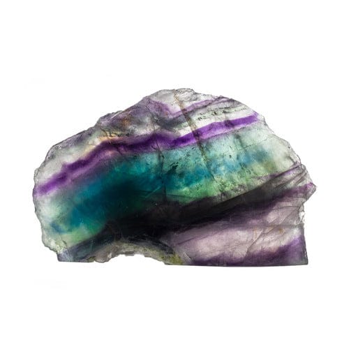 Rainbow Fluorite With Cut Base Crystal