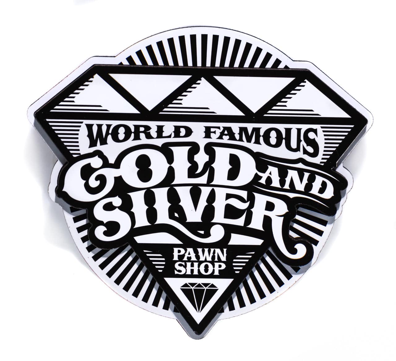 Gold & Silver Pawn Magnets B&W Diamond (High Resolution)