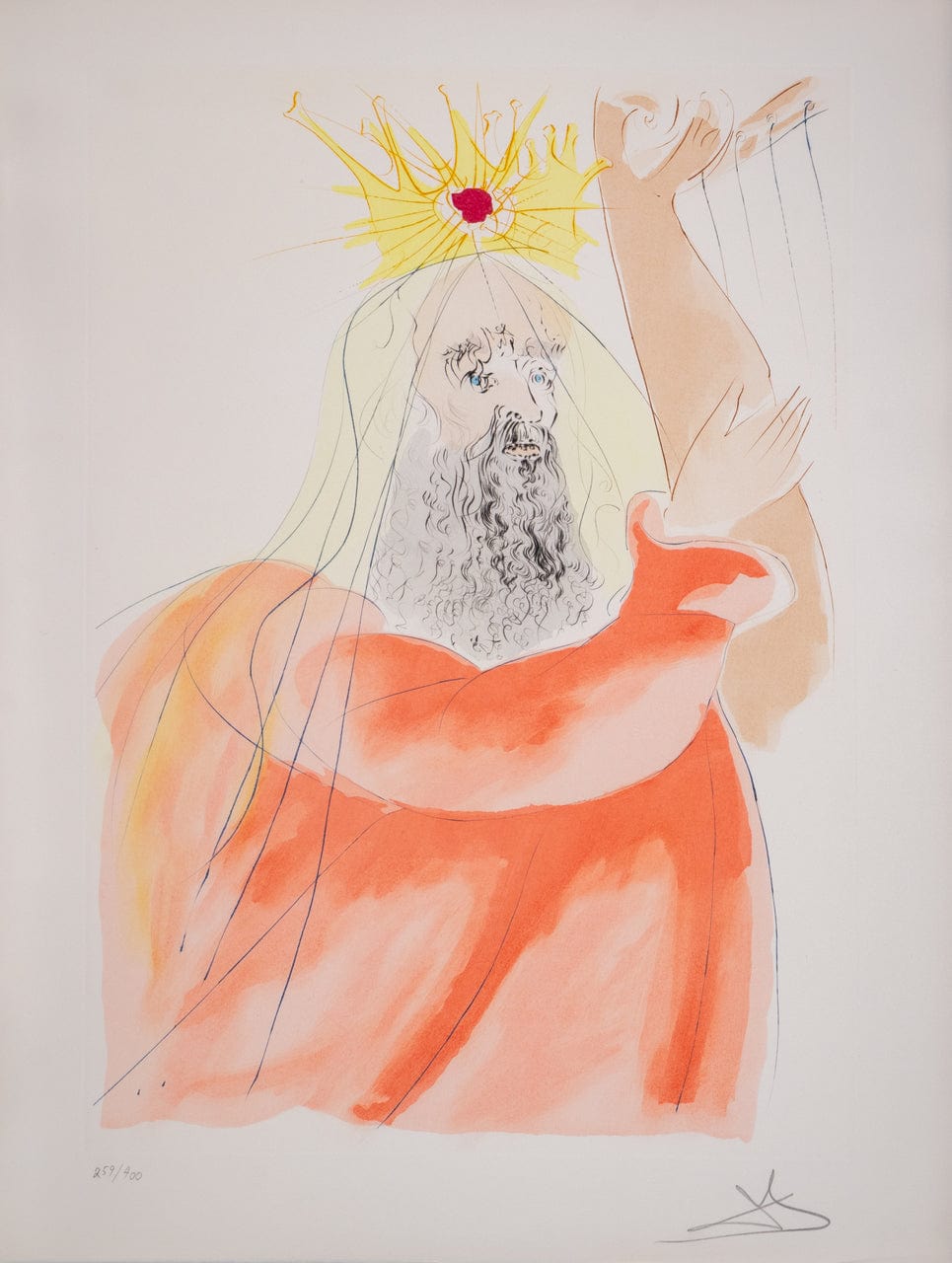 Salvador Dali; "King David " from Our Historical Heritage (1)