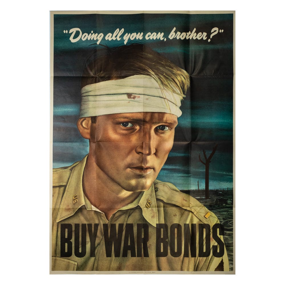 World War II Era War Bonds Poster (thumbnail, Doing all you can, brother?)