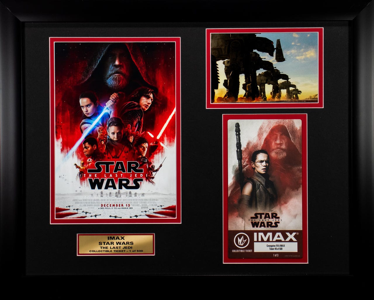 IMAX Collectible Movie Ticket: STAR WARS: The Last Jedi (view one)