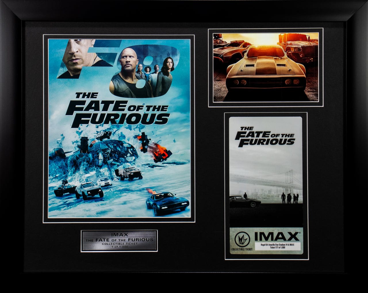 Movie Collectible: The Fate of the Furious IMAX Ticket  (front view)