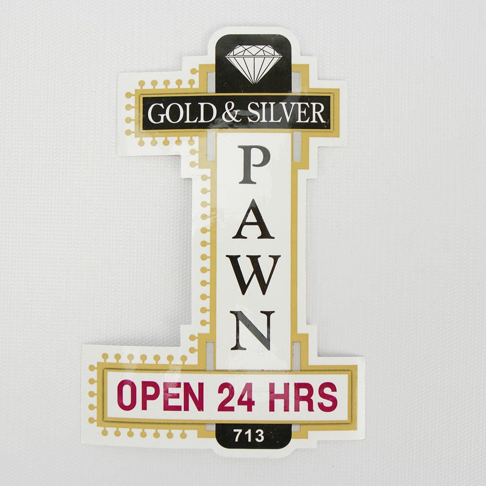Gold & Silver Pawn Classic Stickers