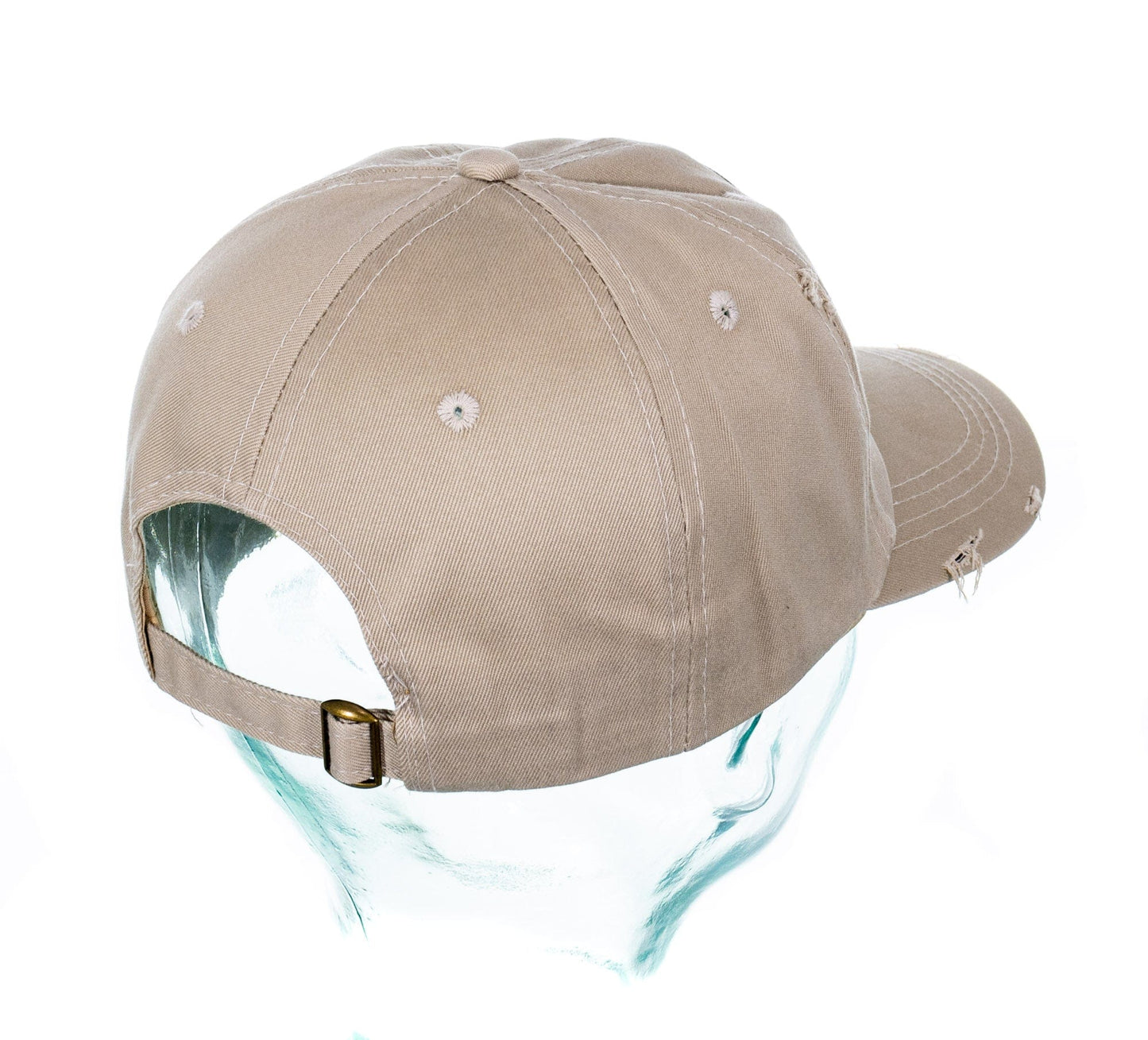 Gold & Silver Pawn Shop Khaki Distressed Hat Reverse