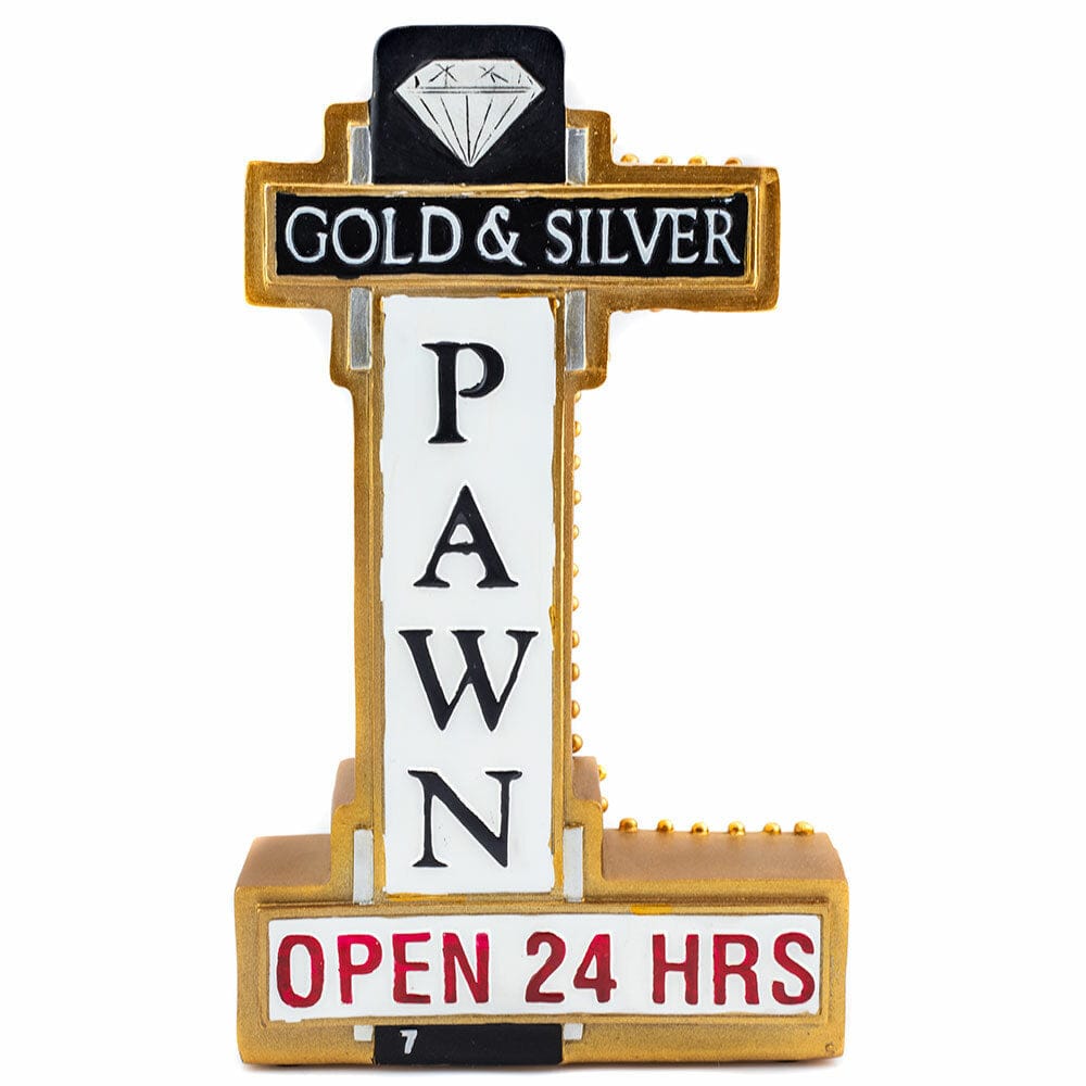 Gold & Silver Pawn Store Sign Money Bank thumbnail