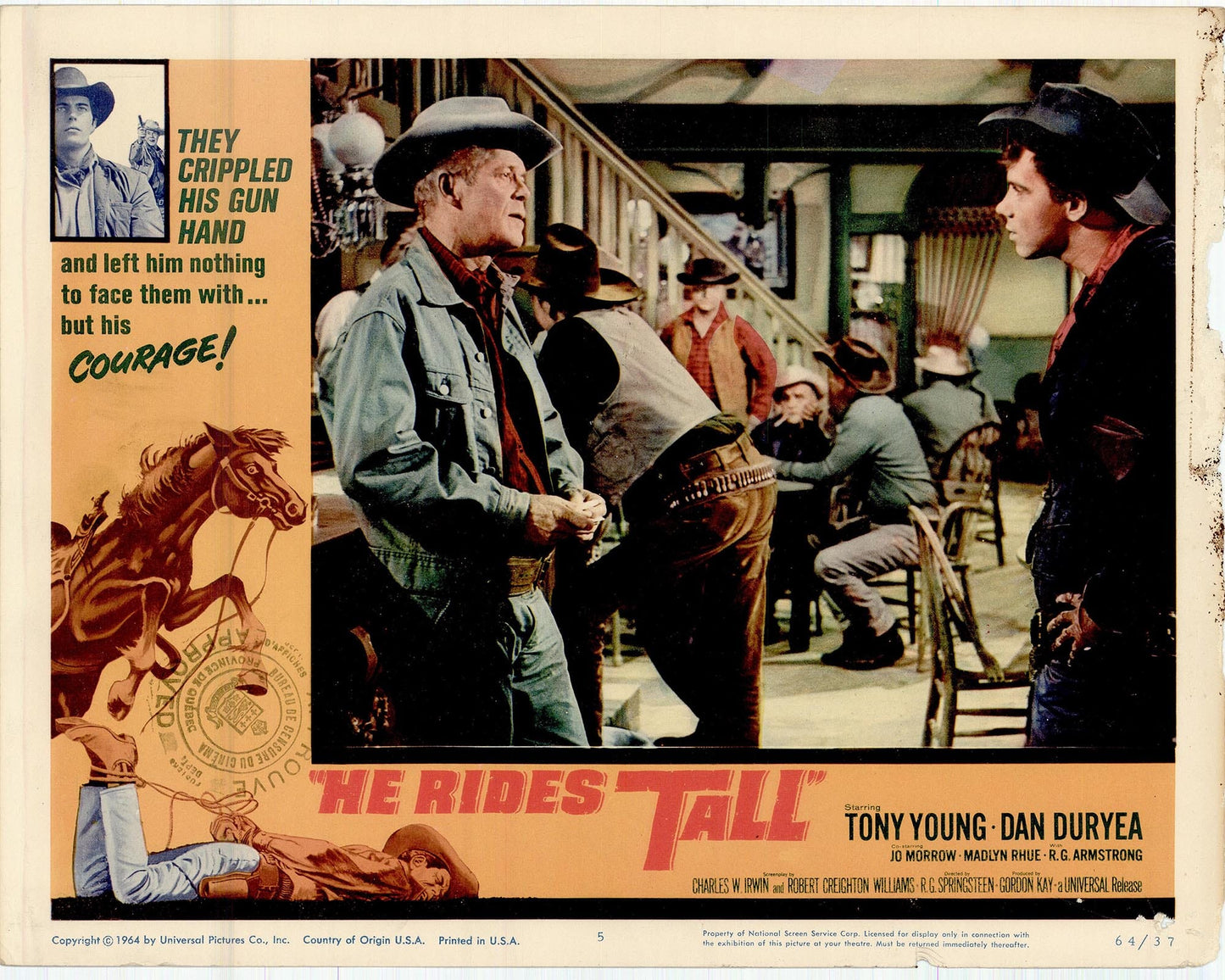 He Rides Tall Movie Lobby Card