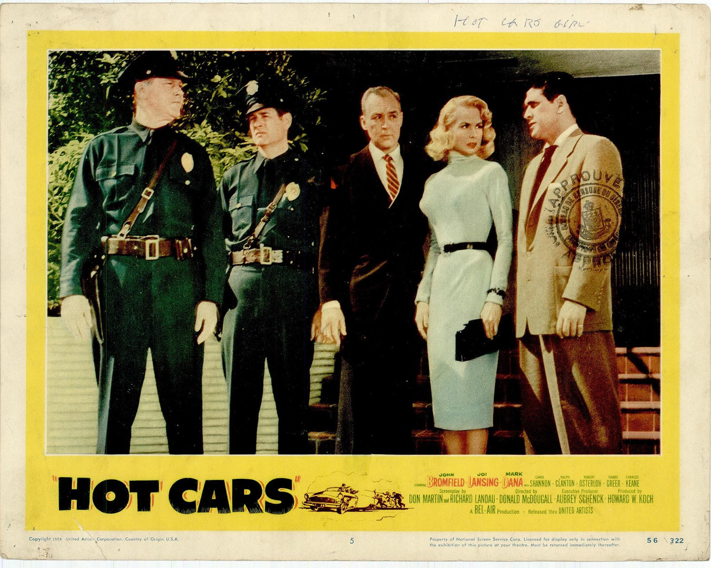 Hot Cars Movie Lobby Card