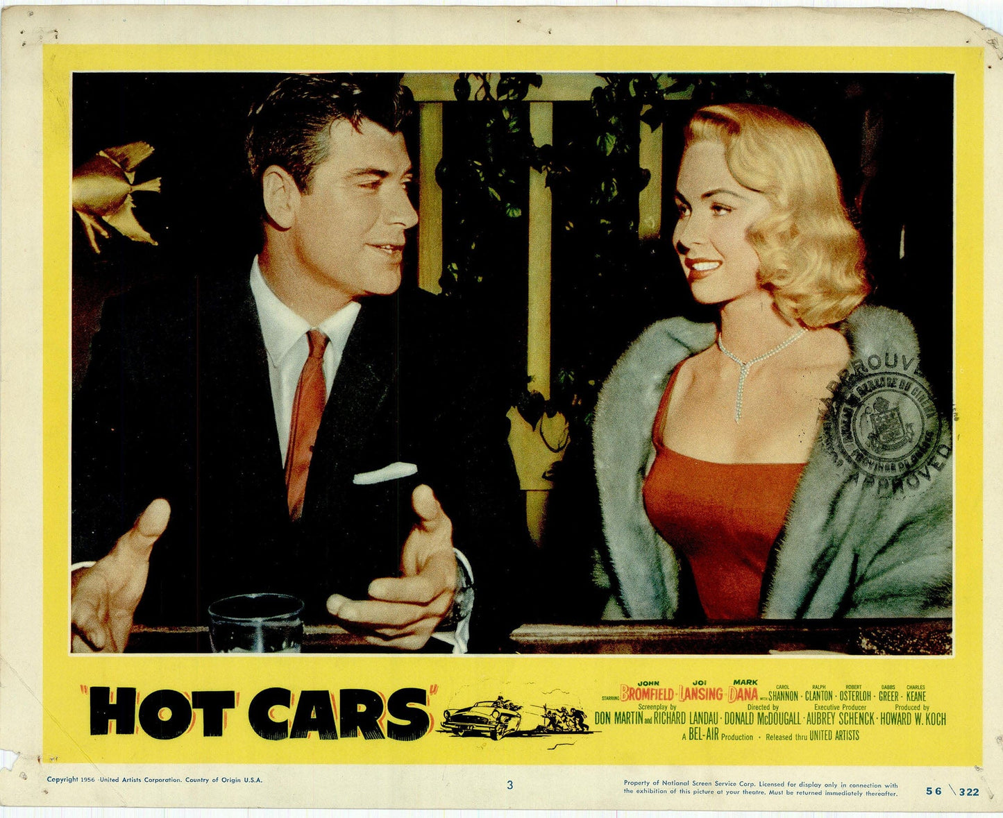 Hot Cars Movie Lobby Card