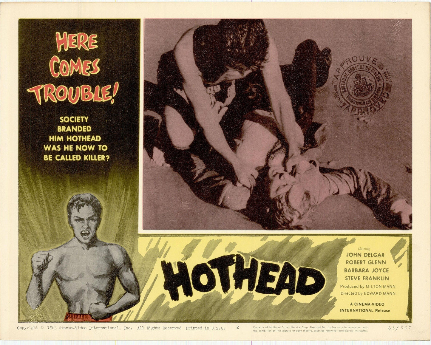 Hothead Movie Lobby Card
