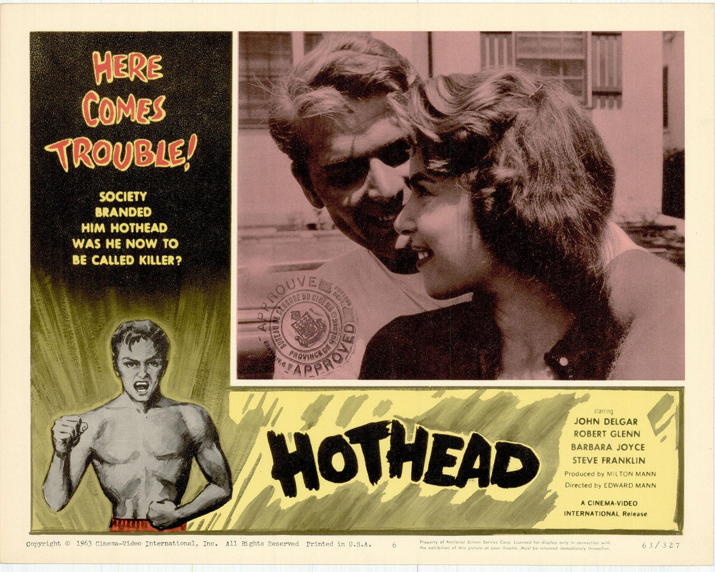 Hothead Movie Lobby Card