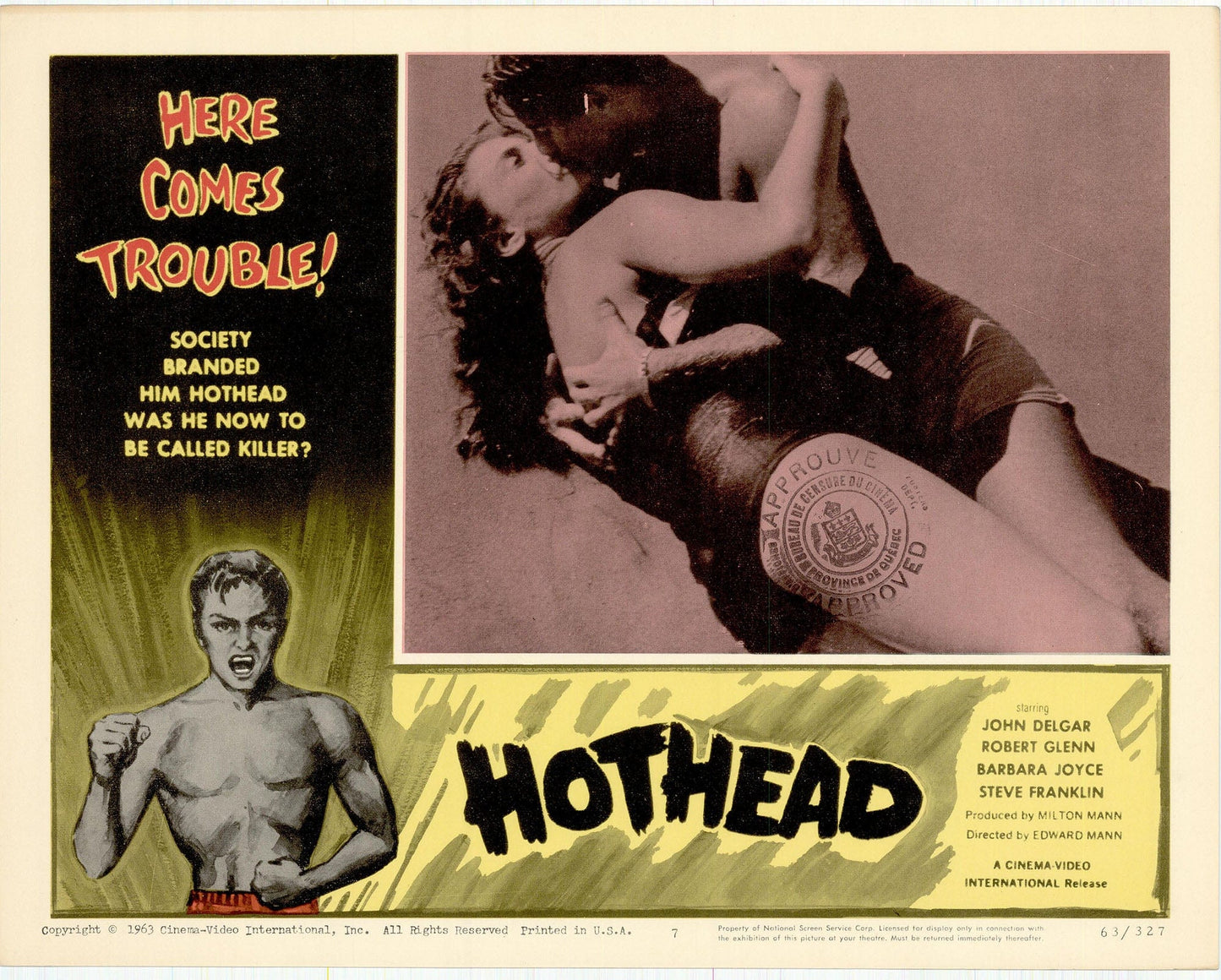 Hothead Movie Lobby Card
