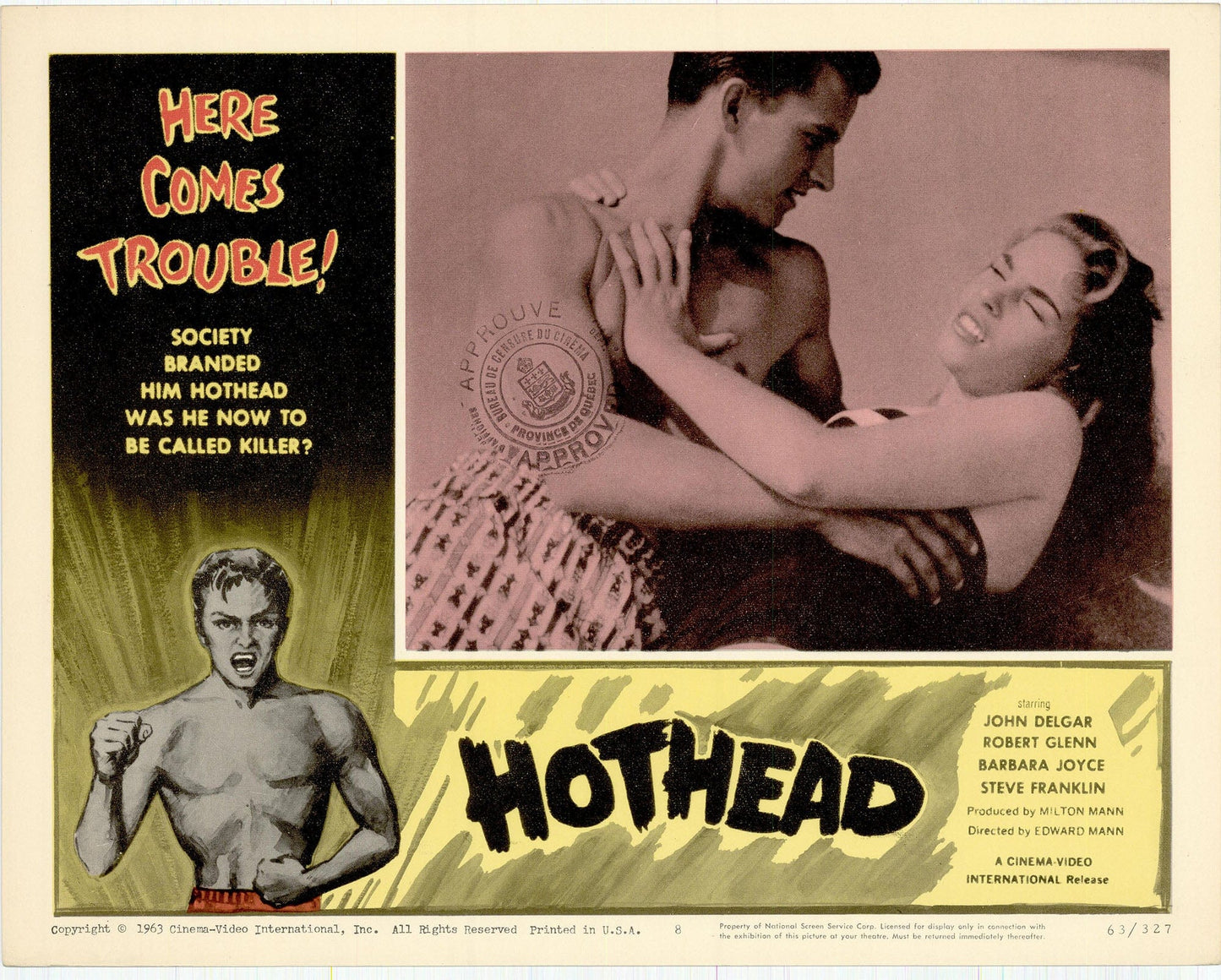 Hothead Movie Lobby Card