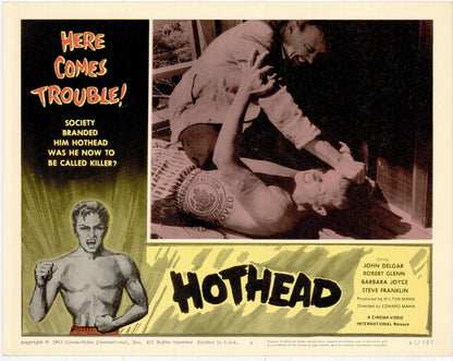 Hothead Movie Lobby Card